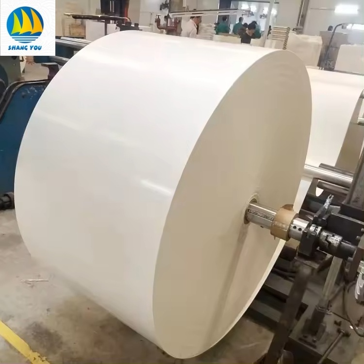 High quality source factory direct sales process tote bag packaging material base paper white cow cardboard large roll