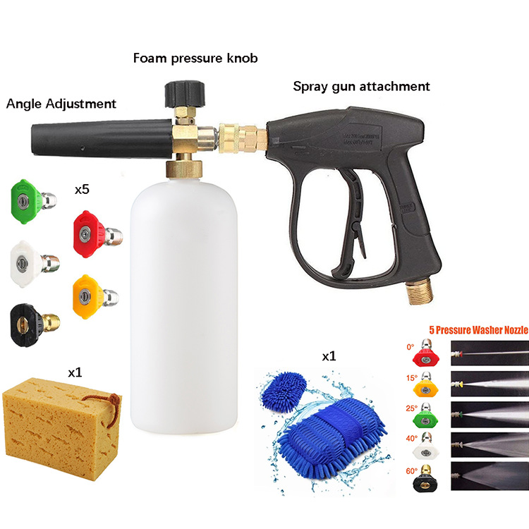 High Quality Snow Foam Lance Car Wash Pressure Washer Jet Wash 1/4