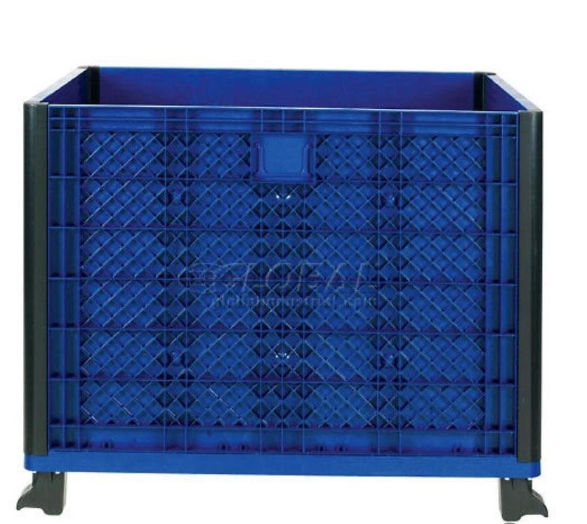 Multifunctional Industrial Level Shelf Rack Plastic Easy Assembly Solid Wall Container 39-1/4 x 31-1/2 x 33-1/2 Overall ,Blue