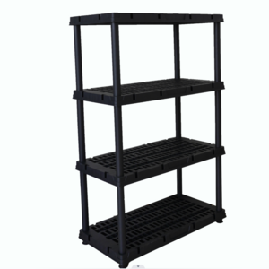 Heavy Duty Plastic Rack Shelves Boltless Free Standing Stackable Display Adjustable Assembly Household Warehouse Racks