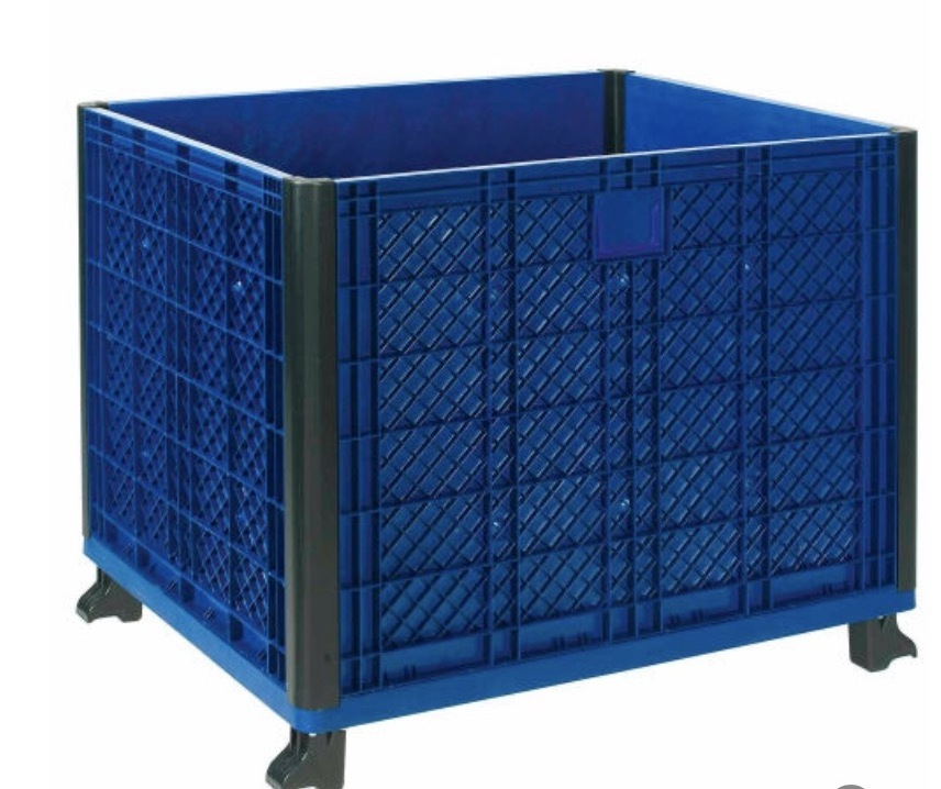 Multifunctional Industrial Level Shelf Rack Plastic Easy Assembly Solid Wall Container 39-1/4 x 31-1/2 x 33-1/2 Overall ,Blue