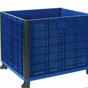 Multifunctional Industrial Level Shelf Rack Plastic Easy Assembly Solid Wall Container 39-1/4 x 31-1/2 x 33-1/2 Overall ,Blue