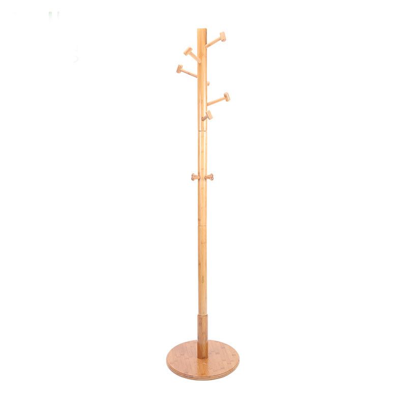 2019 New Design Eco-friendly Small Nature Furniture Bamboo Clothes Tree coat Hanger & Hat rack