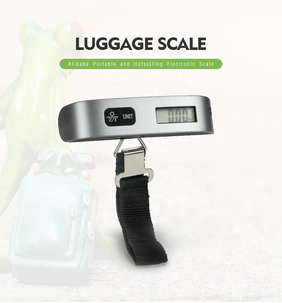 Factory Stainless steel airline small size cheap suitcase weight 40kg 50kg handheld weight digital hanging scale luggage