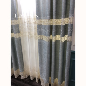 Latest Styles Arabic Design China Fabric Embroidery Linen Curtain Wholesale For Home Decor