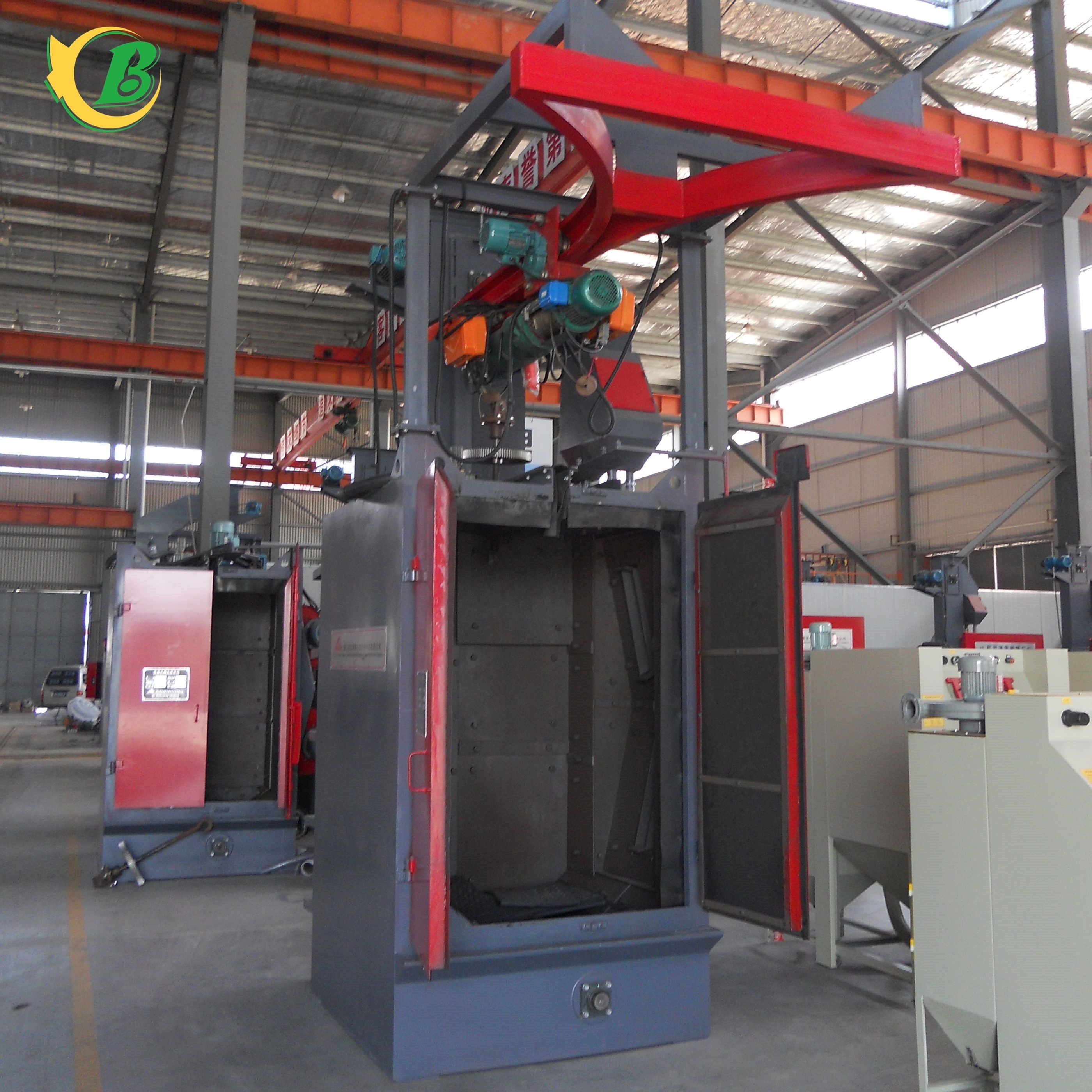 Single hook double hook shot blasting machine TBQ3720 hook type wheel abrator shot peening machine