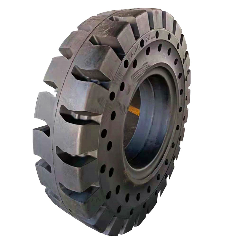 SANY Container Reach Stacker Parts Forklift OTR Solid Tires 14.00-24