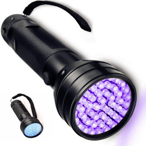 UV led 51 LED Flashlight Aluminium Alloy Flashlight  for Dog Cat Pet Urine Ultra Bright 395nm Torch