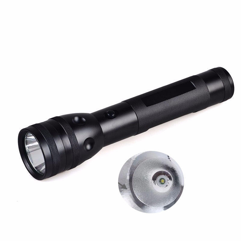 3 Modes Aluminium Heavy Duty Super Bright 2D Cell D Battery Flashlight Black Light LED Flashlight Tactical Flashlight