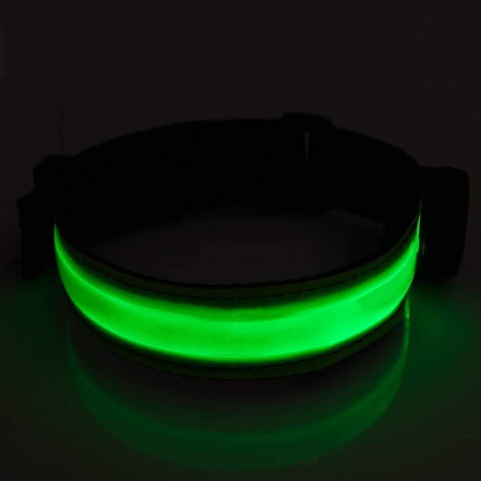 LED Bracelet Armband Rechargeable High Visibility Wrist Arm Ankle Light Up Bands Running Night Walking