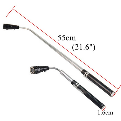 Flashlight with magnetic base Led Portable Telescopic Extendable Magnetic Camping Flexi Light