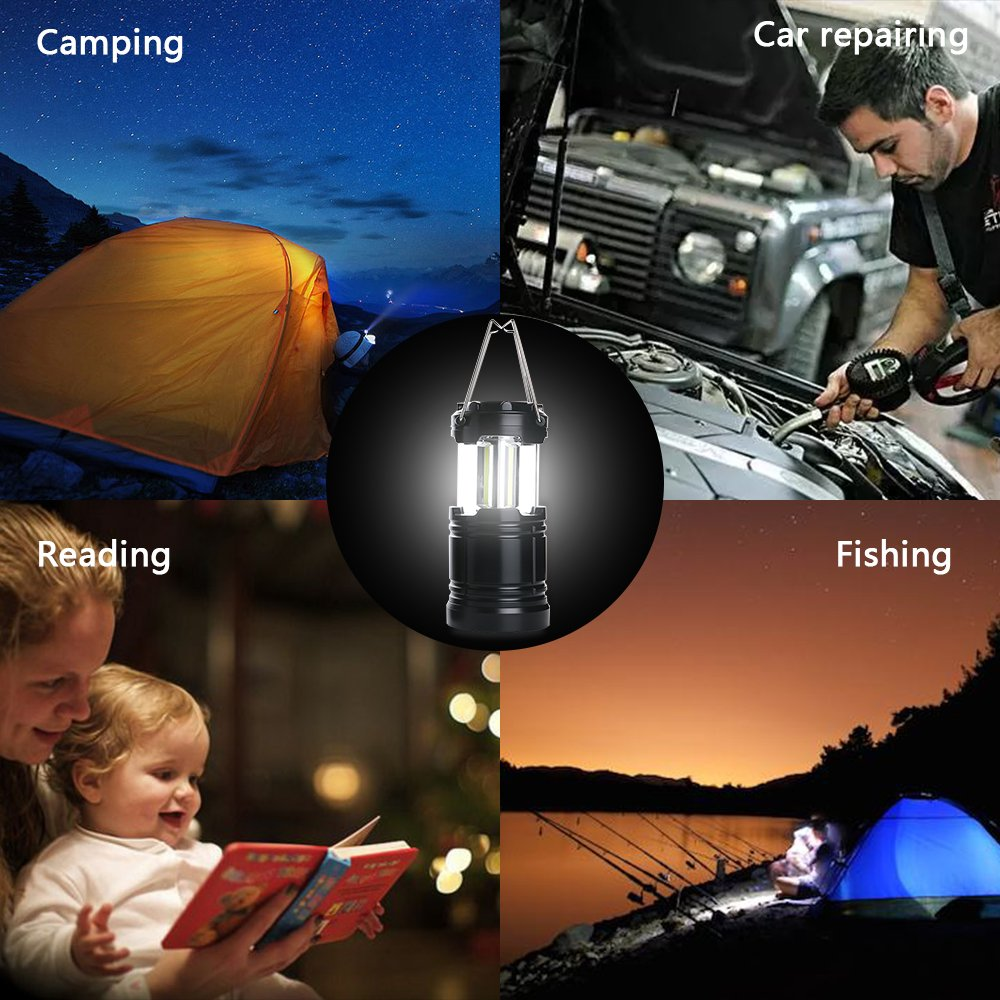 Lantern Camping Essentials Flashlight Power Outages Tent Lights Emergency Survival Gear Supplies For Camping Battery Operated