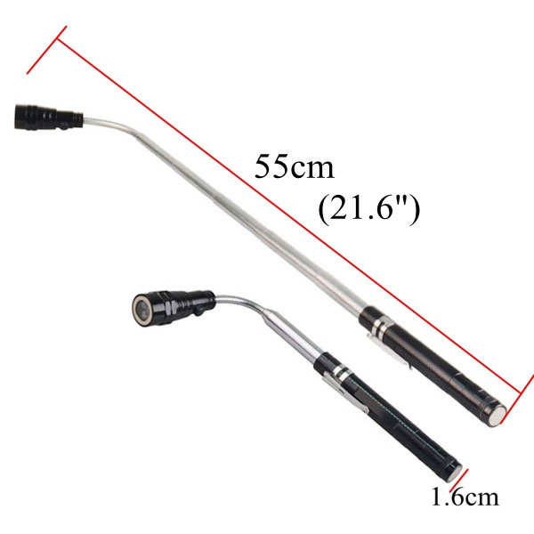 tactical torches telescopic torch with magnetic base Led Portable Telescopic Extendable Magnetic Flexible Head Tool Work Light