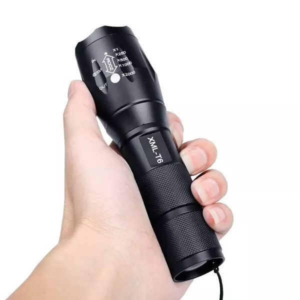 Best Selling Small Zoom 18650 Flashlight T6 LED 5 Modes LED Security Torch Light Flashlight