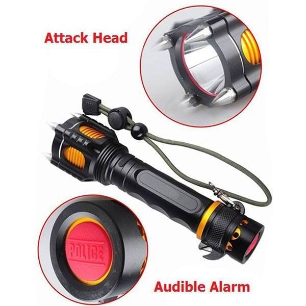 Multitool Flashlight High Lumens Beem 18650 Rechargeable Self Defence Torch Tactical Flashlight