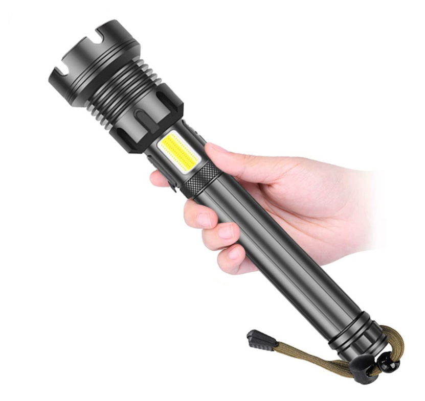 NEW XHP90 Super Bright COB LED Flashlight 5000 lumen Rechargeable Long Range Torch Light