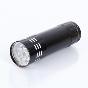 OEM Mini White Light Color 9 LED Gift Light Super Bright Torch With Lanyard Lettering Customer Logo Available Outdoor Flashlight