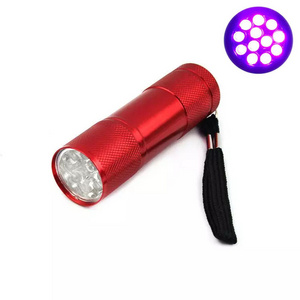 LED Flashlight Torch Laser Pointer Pen UV Light banknote pen Camping Hiking Lamp Hook Key Chain Flashlight