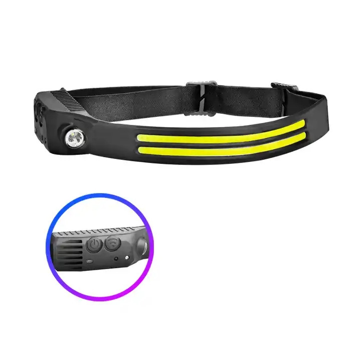 Portable Waterproof Rechargeable LED Headlamp XPE COB Sensor Headlight Outdoor Headlamp For Camping Hiking