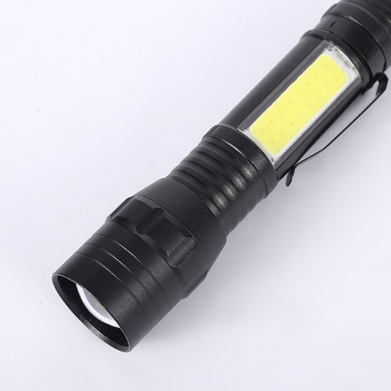 Micro USB Rechargeable Tactical Led Torches Flashlight Portable Pocket Zoomable Flashlight