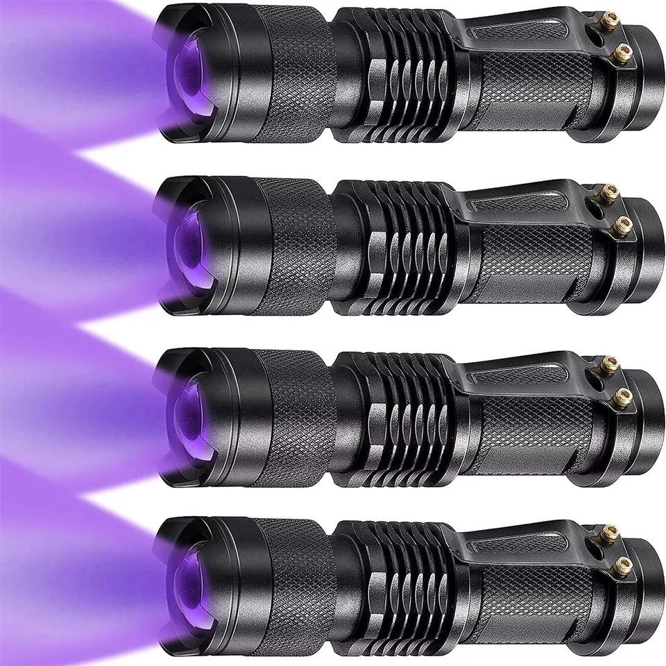 TOPCOM 395 Scorpion UV Flashlight Black Light Ultraviolet Led Flashlight Blacklight Linterna UV Torch for Money Detect