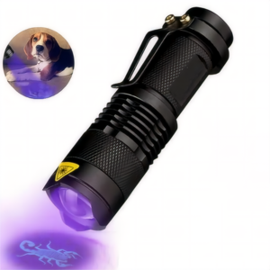 Zoomable Ultra Violet Torch 395nm 365nm Pocket Mini UV LED Black Light Flashlight Aluminum Alloy IP65 Emergency Use Sale