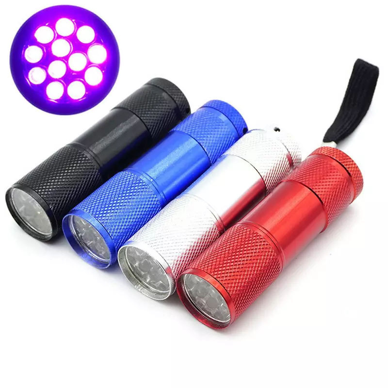 Hot Sale Mini LED Flashlight Torch Laser Pointer Pen UV Light banknote pen Camping Hiking Lamp Hook Key Chain Flashlight