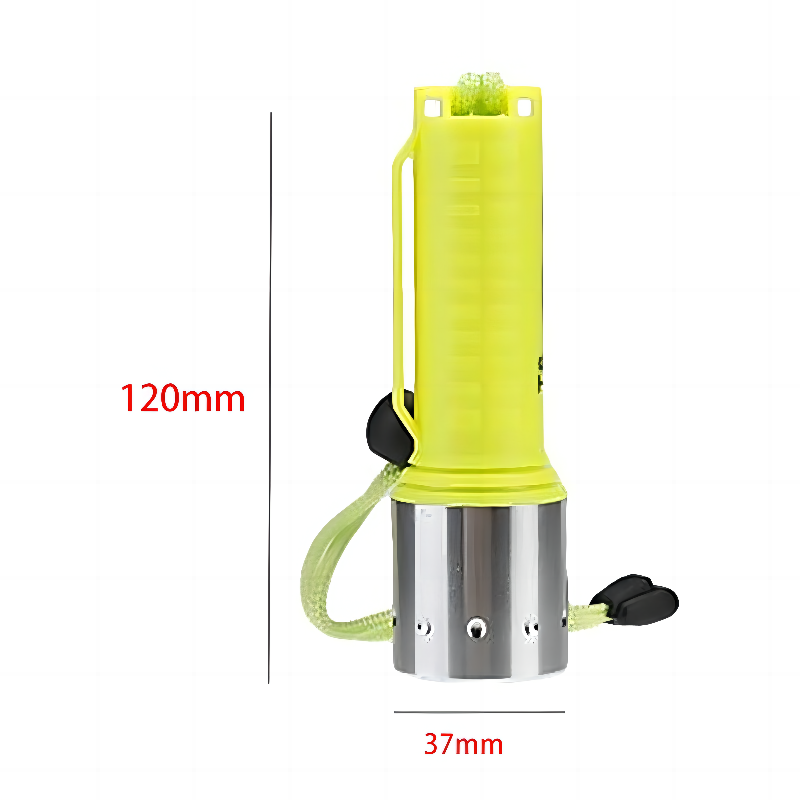 Professional Rechargeable Waterproof LED Diving Flashlight 20 Meters Dive Light ABS Material IP68 Lantern Torch Underwater Use