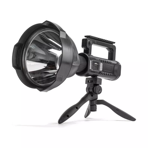 Portable Handheld Tripod 4 Modes 3000 Lumen LED Super Bright Searchlight Rechargeable Spotlight