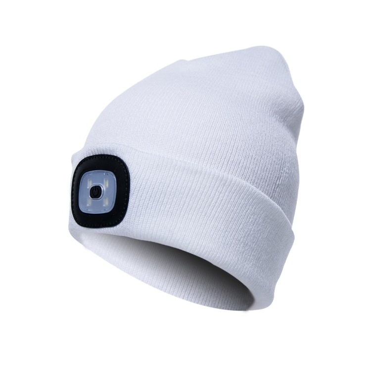 Colorful USB Rechargeable LED Headlamp Warm Fashion Hat Light Colorful Unisex Hat For Running Walking Fishing