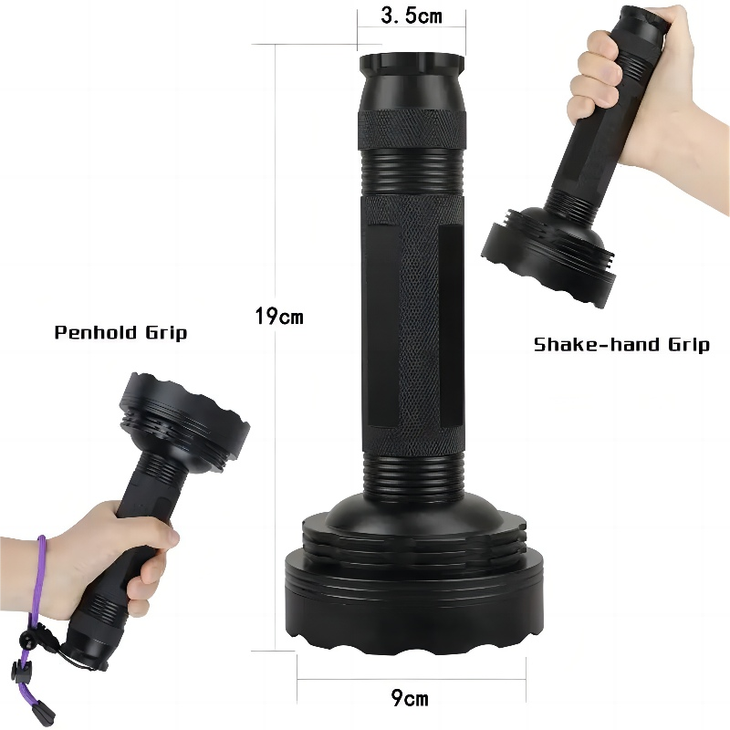 Professional 128 LED Flashlight 395nm UV Black Light 20W High Power Aluminium Alloy 6*Dry Battery Hunting Scorpion Emergency Use