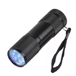 Mini 9 LED UV Flashlight Torch Laser Pointer 395nm UV Light Banknote 365nm Ultraviolet Light for Money Banknote Check