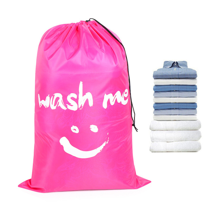 2022 Hotselling Eco Friendly Waterproof Washable Foldable Polyester Laundry Bag