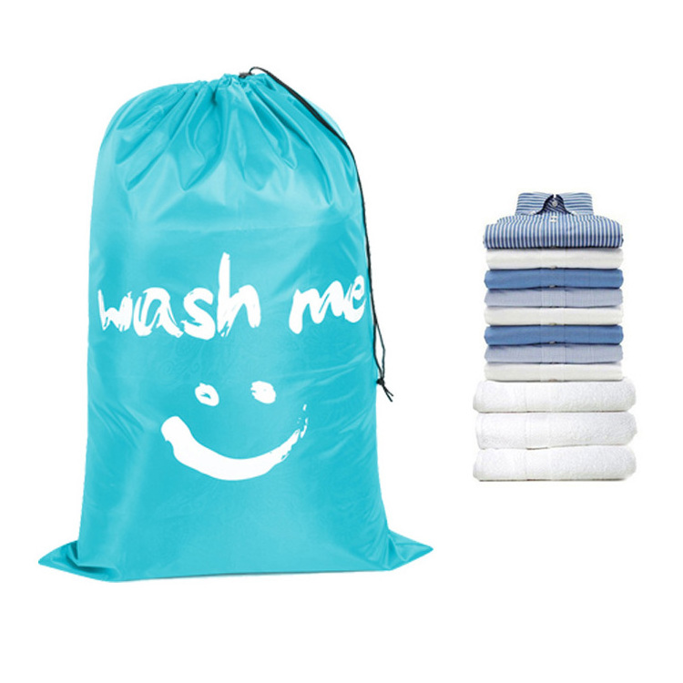 2022 Hotselling Eco Friendly Waterproof Washable Foldable Polyester Laundry Bag