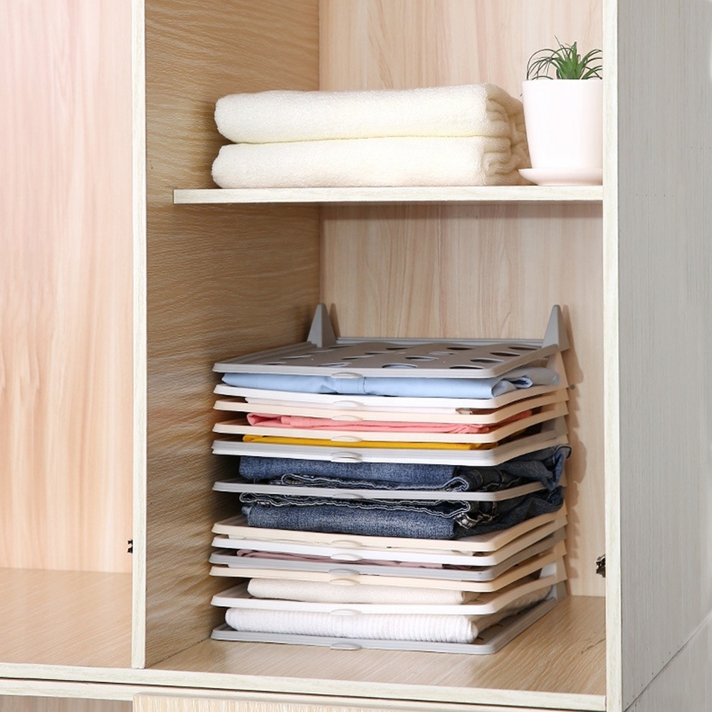 Multi-Functional Wardrobe Storage Separate Tools T Shirt Clothing Folder Board Home Closet Organizer