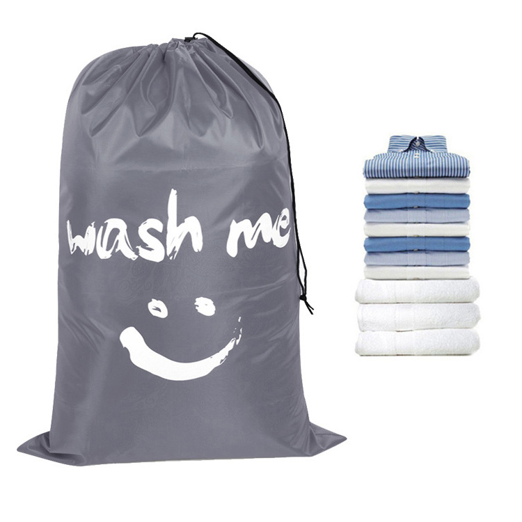 2022 Hotselling Eco Friendly Waterproof Washable Foldable Polyester Laundry Bag