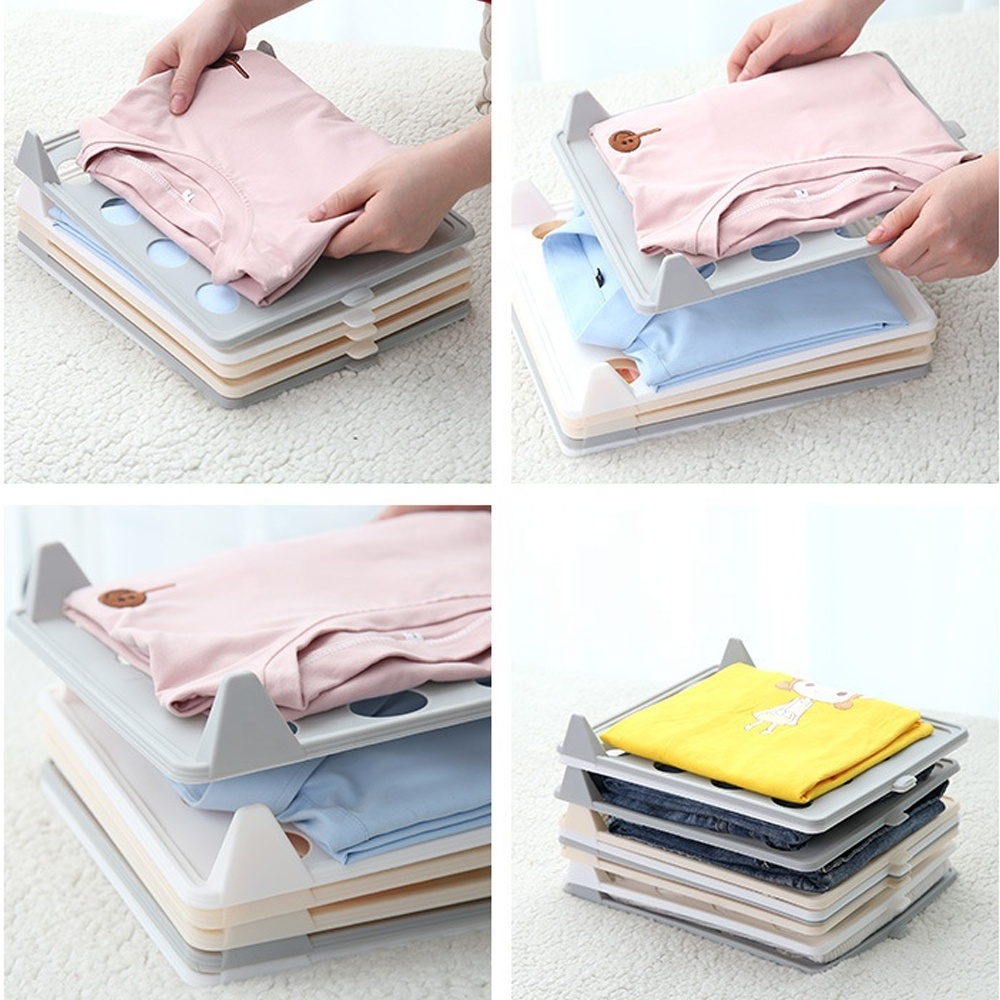 Multi-Functional Wardrobe Storage Separate Tools T Shirt Clothing Folder Board Home Closet Organizer