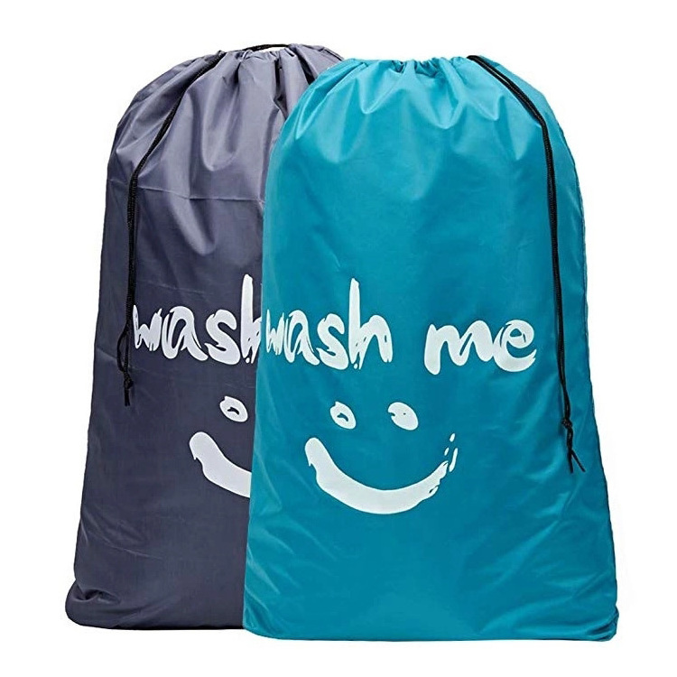 2022 Hotselling Eco Friendly Waterproof Washable Foldable Polyester Laundry Bag