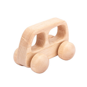 Wholesales Beech Wood montessori educational kids toys Wooden Wheelbarrow Toy Car