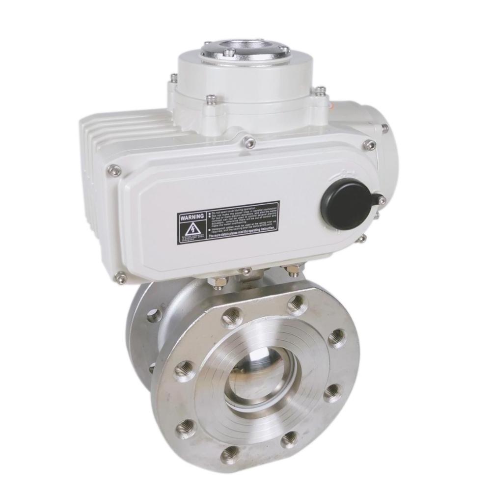 V-notch threaded connection motorized fixed ball valve 24VDC MOTOR VALVE