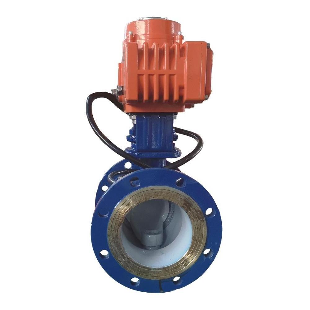 90 degree electric actuator diving type with 4 inch stainless steel 304 ball valve