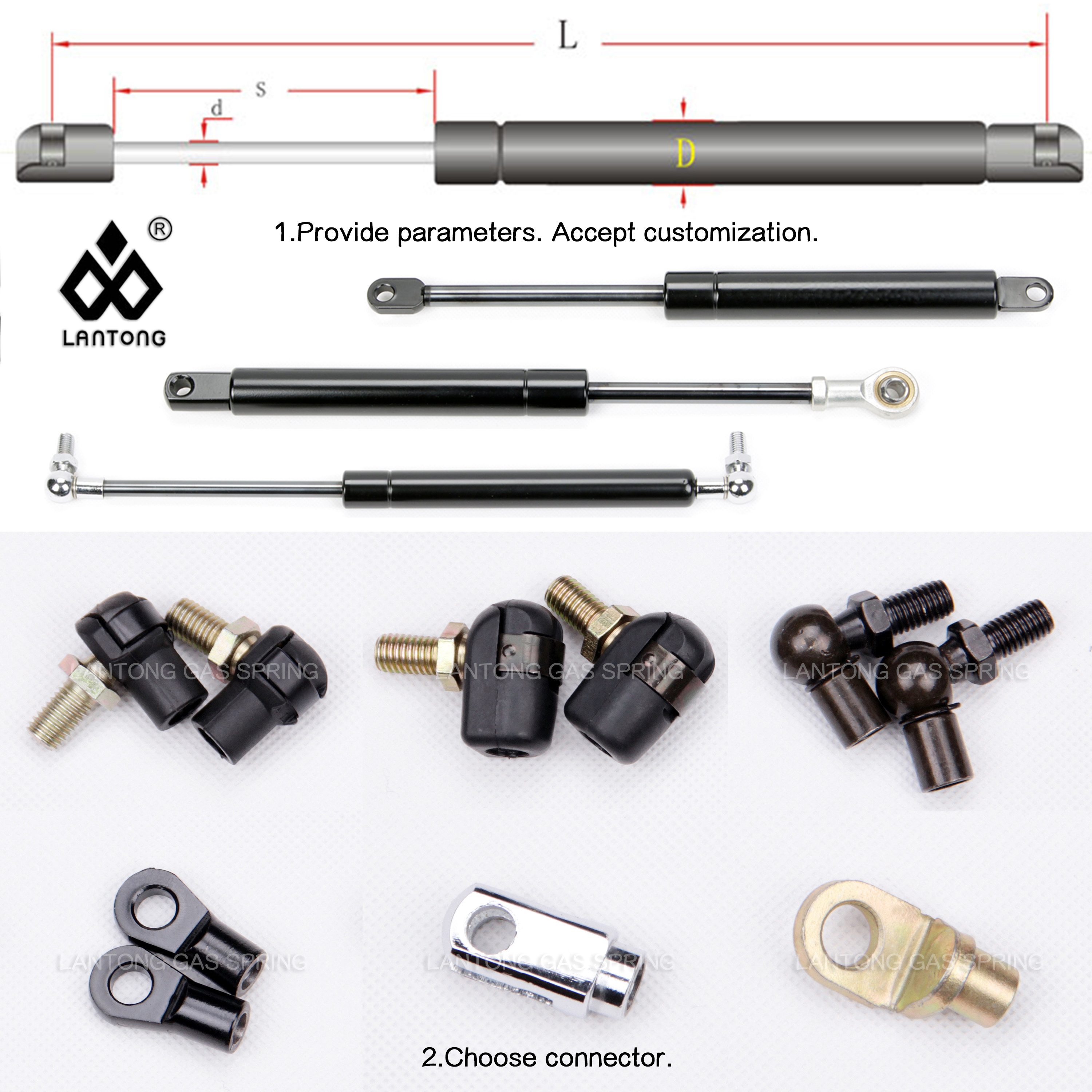 #LANTONG Gas Springs# Sample Free Mini Gas Spring Micro Gas Spring 10N 20N 40N