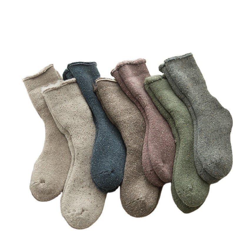 Warm and velvet wool socks floor socks ski socks