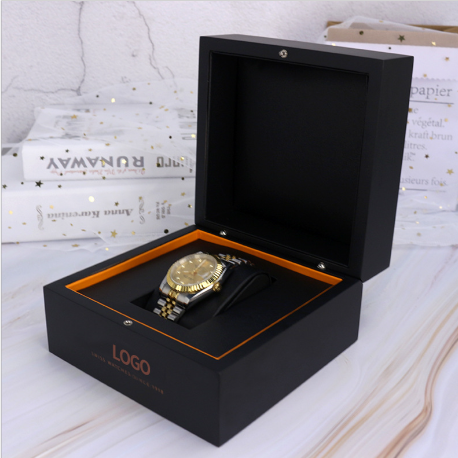 Factory custom unique watch box wooden single  watch packaging box