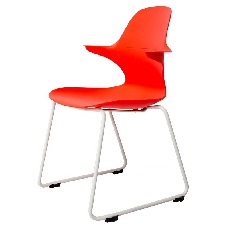 New Design Plastic Metal Frame School Chairs Conference Room Chair Colorful Chairs Simple