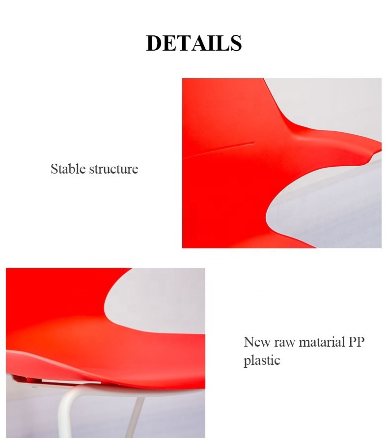 New Design Plastic Metal Frame School Chairs Conference Room Chair Colorful Chairs Simple