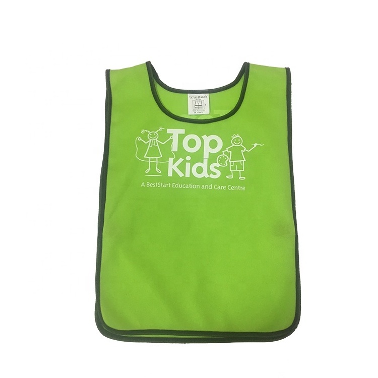 Hi Vis Children Kids Green Riding Reflective Safety Vests With Logo