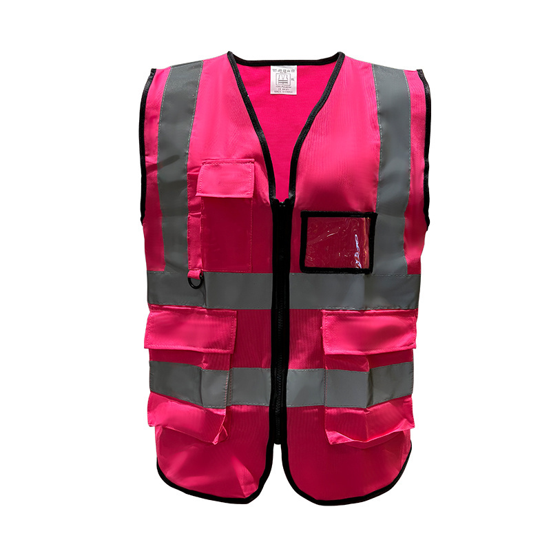 Good Quality Hi Vis Traffic Construction Jacket Industrial Reflective Safety Vest With Zipper