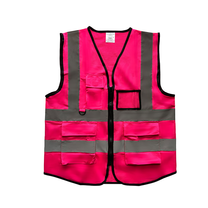 Good Quality Hi Vis Traffic Construction Jacket Industrial Reflective Safety Vest With Zipper