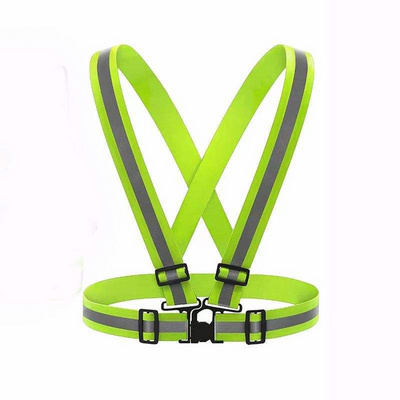 Fluorescent Reflective Belt Reflective Vest Hi Visibility Running Adjustable Safety Workwear Vests High Visible Tapes